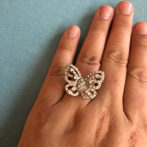 CZ Butterfly Ring - Picture 2 of 8